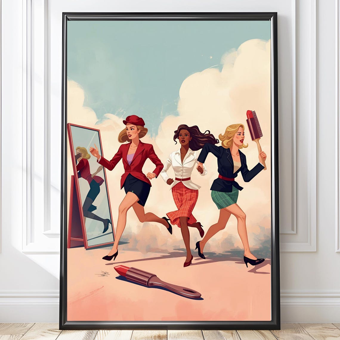 Retro Wall Art Decor Sarcastic Fashion Print Gift For Her