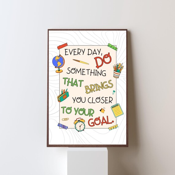 Doodle Fun Classroom Poster Motivational Art Wall Decor For Kids School