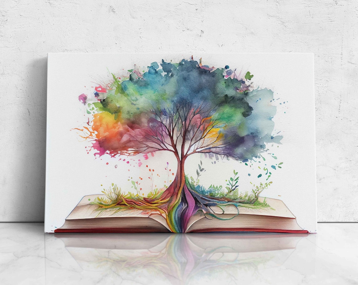 Tree Of Knowledge - Watercolor Art