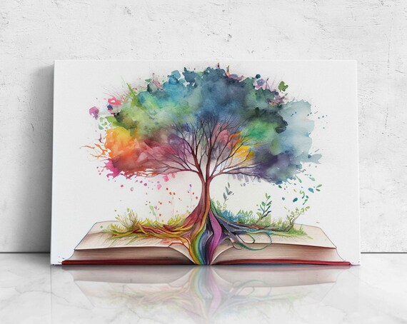 Tree Of Knowledge - Watercolor Art