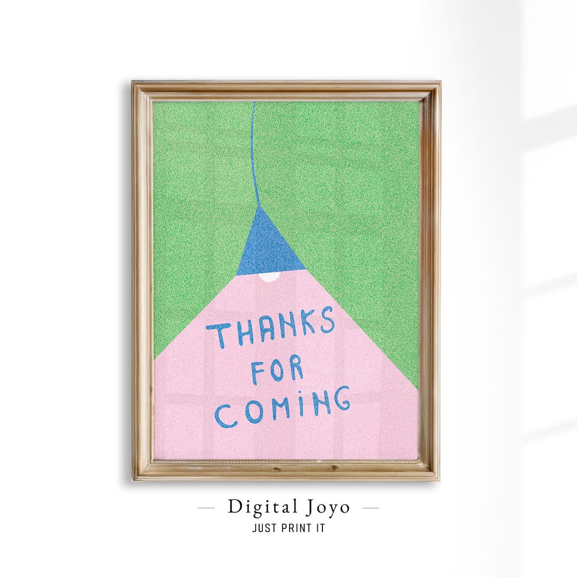 Thanks For Coming Retro Party Hat Whimsical Hand Drawn Print