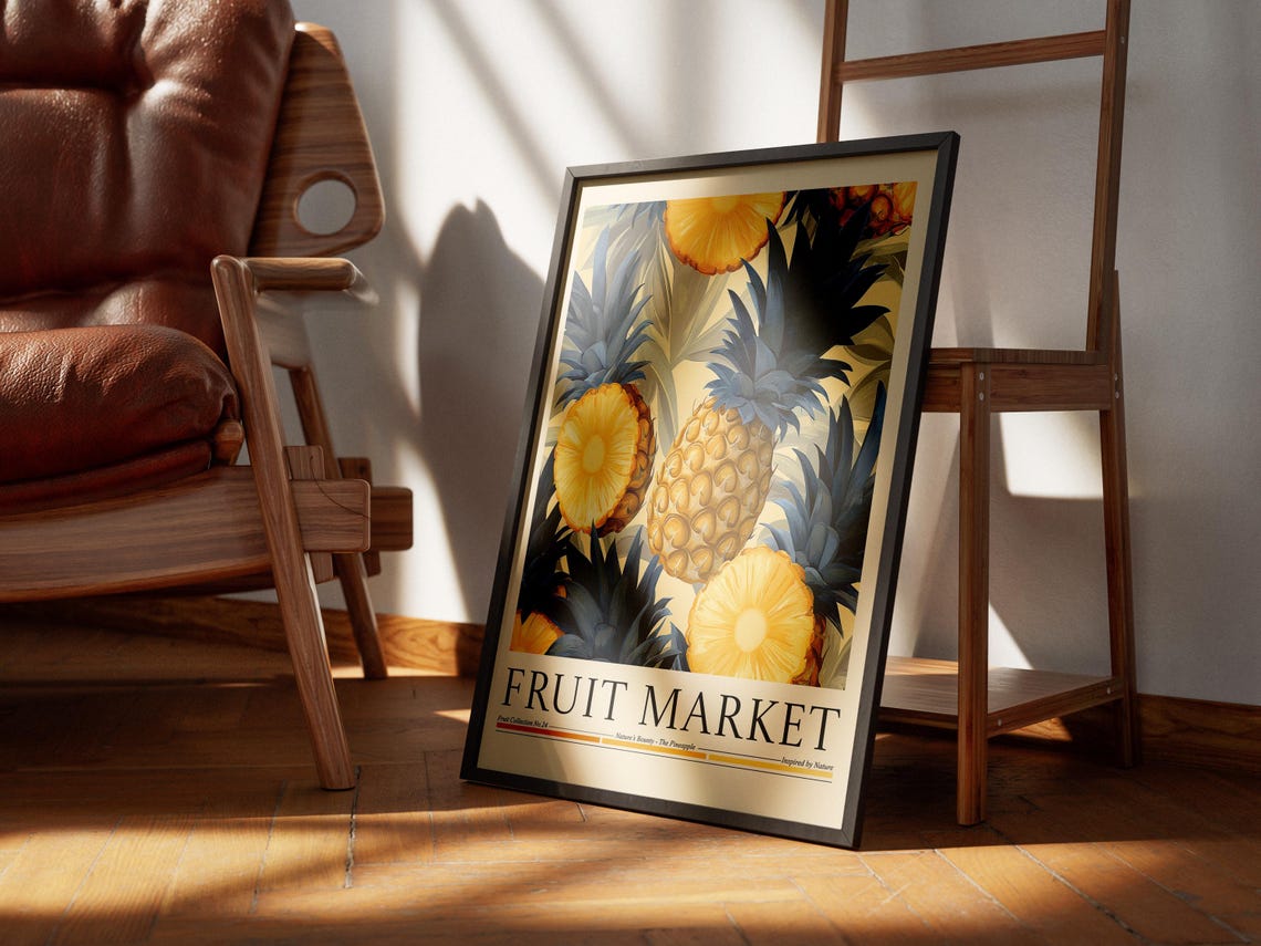 Pineapple Fruit Market Poster, Kitchen Wall Decor - Image 5