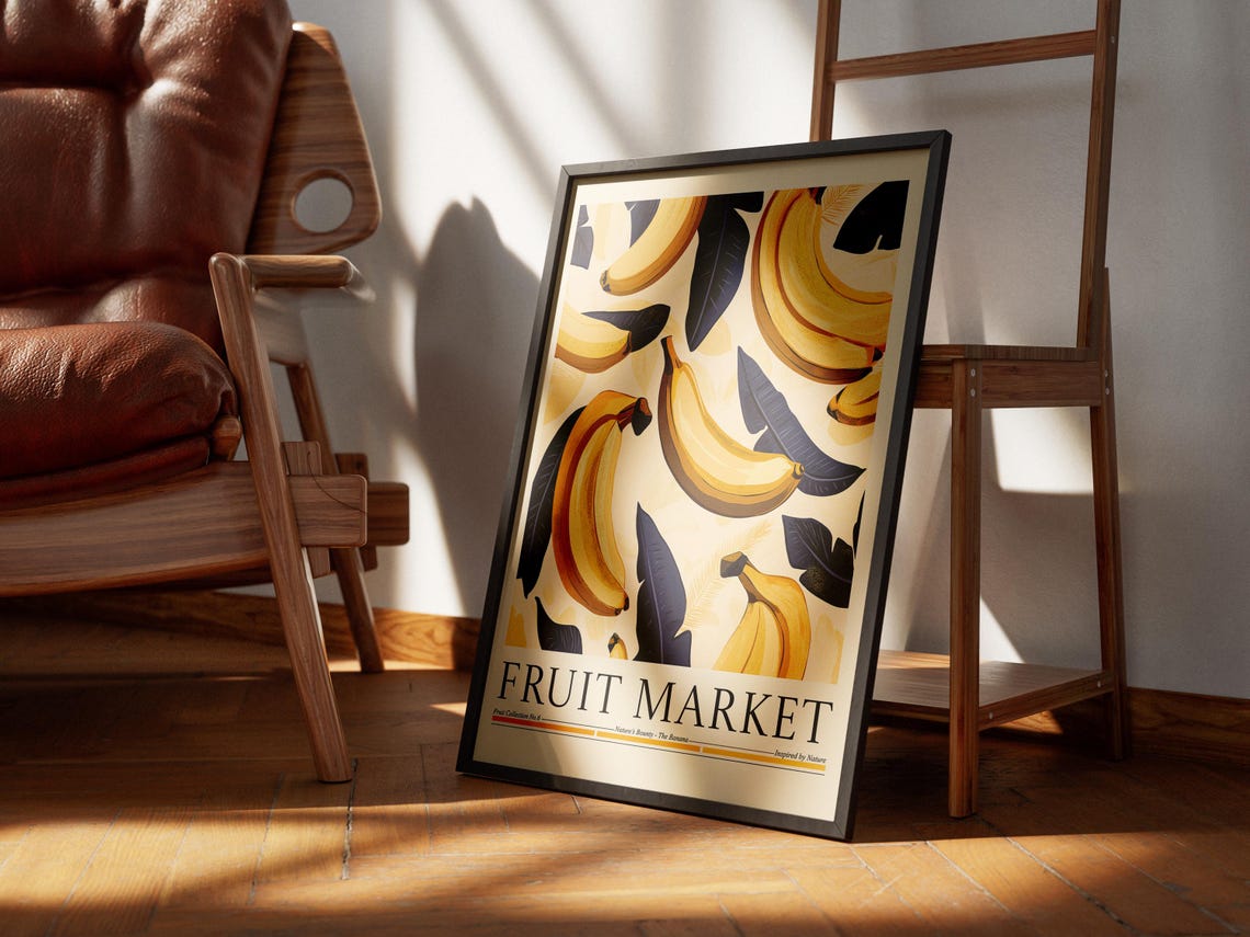 Banana Fruit Market Poster, Kitchen Wall Decor - Image 5