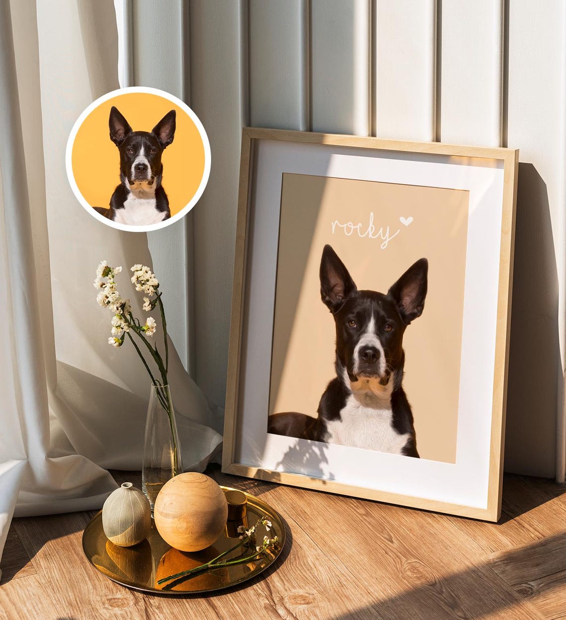 Custom Corgi Dog Portrait With Name Personalized Cute Pet Art Poster - Image 7