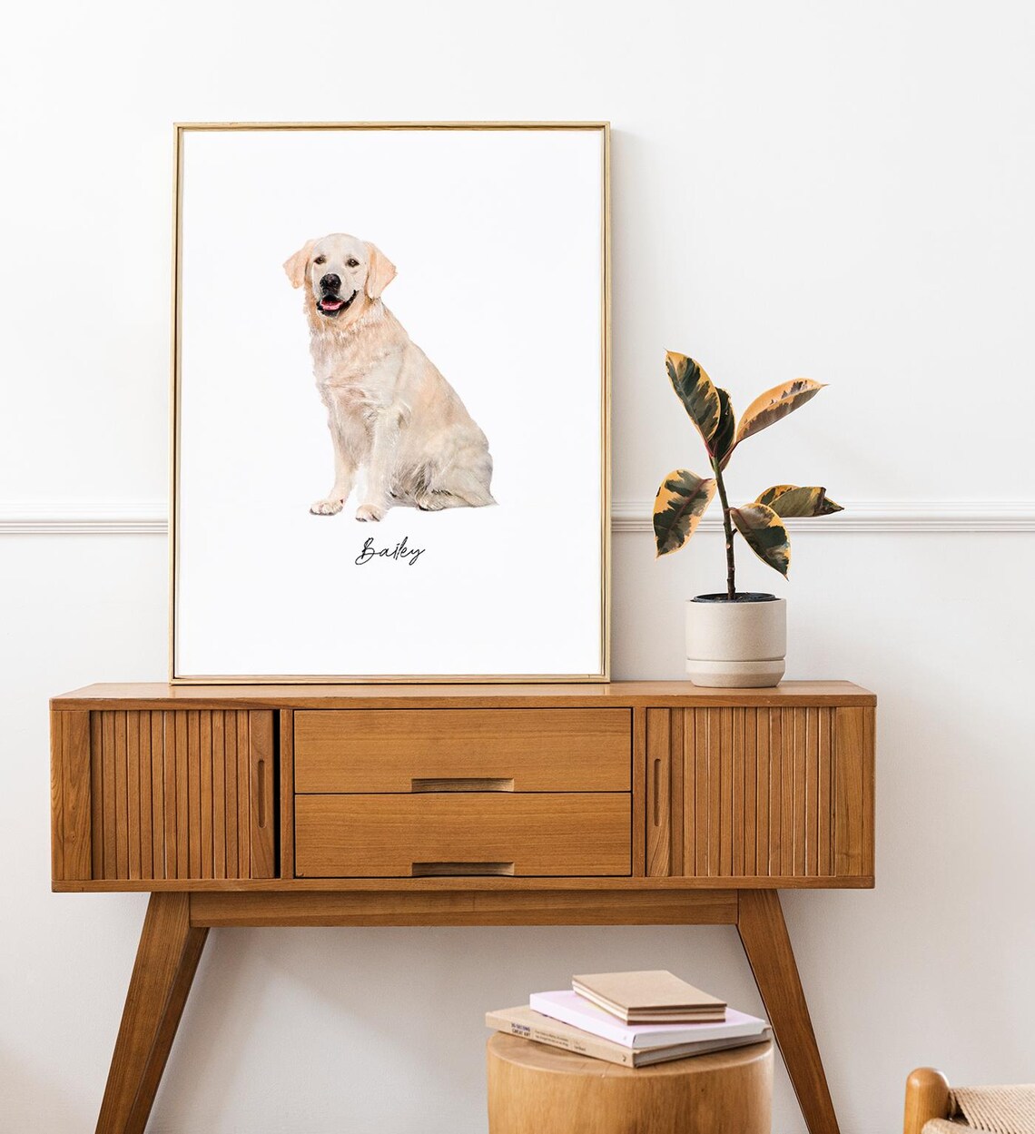 Custom Watercolor Pet Portrait Personalized French Bulldog Art Print - Image 6