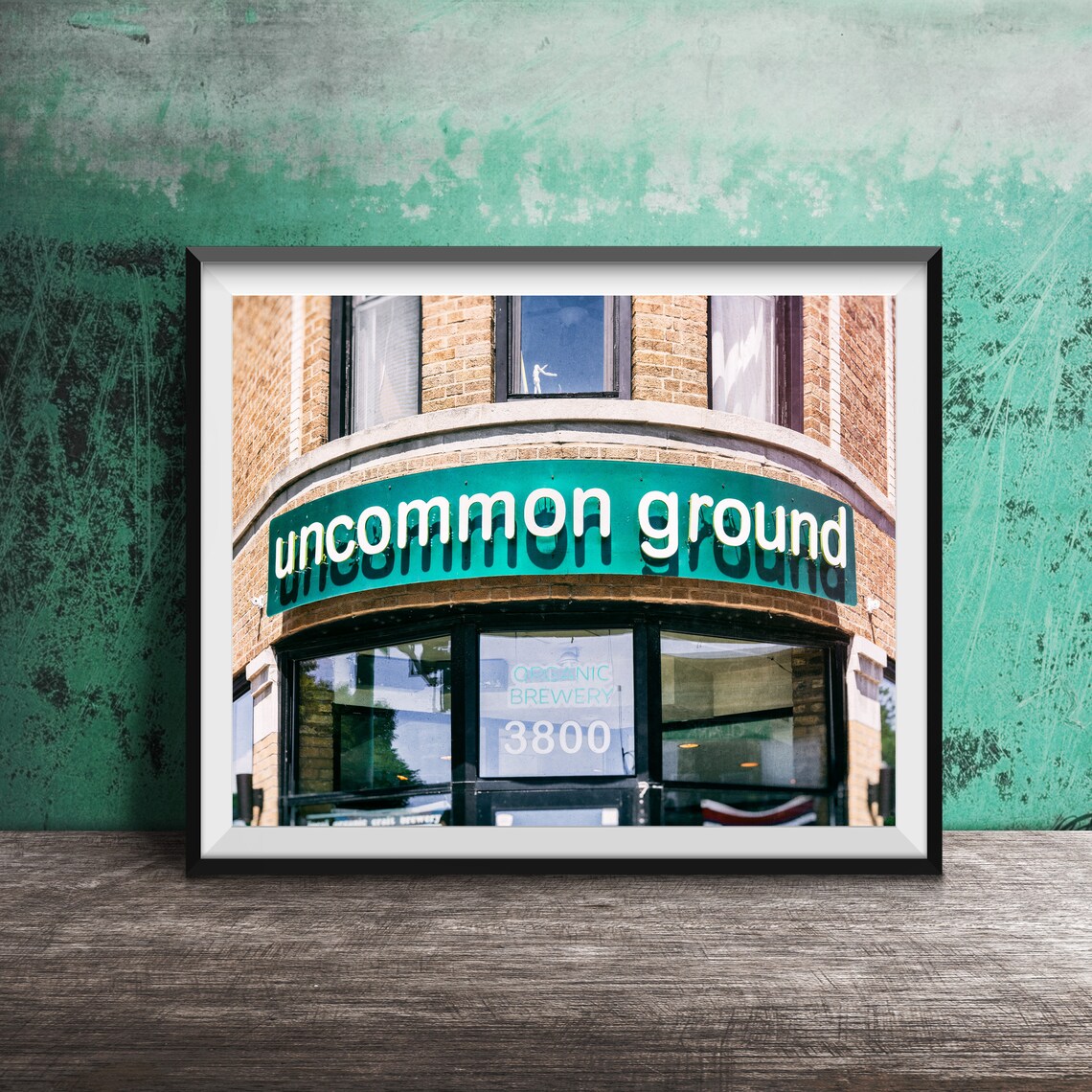 Uncommon Ground Chicago Lakeview Brewery Restaurant Sign Poster