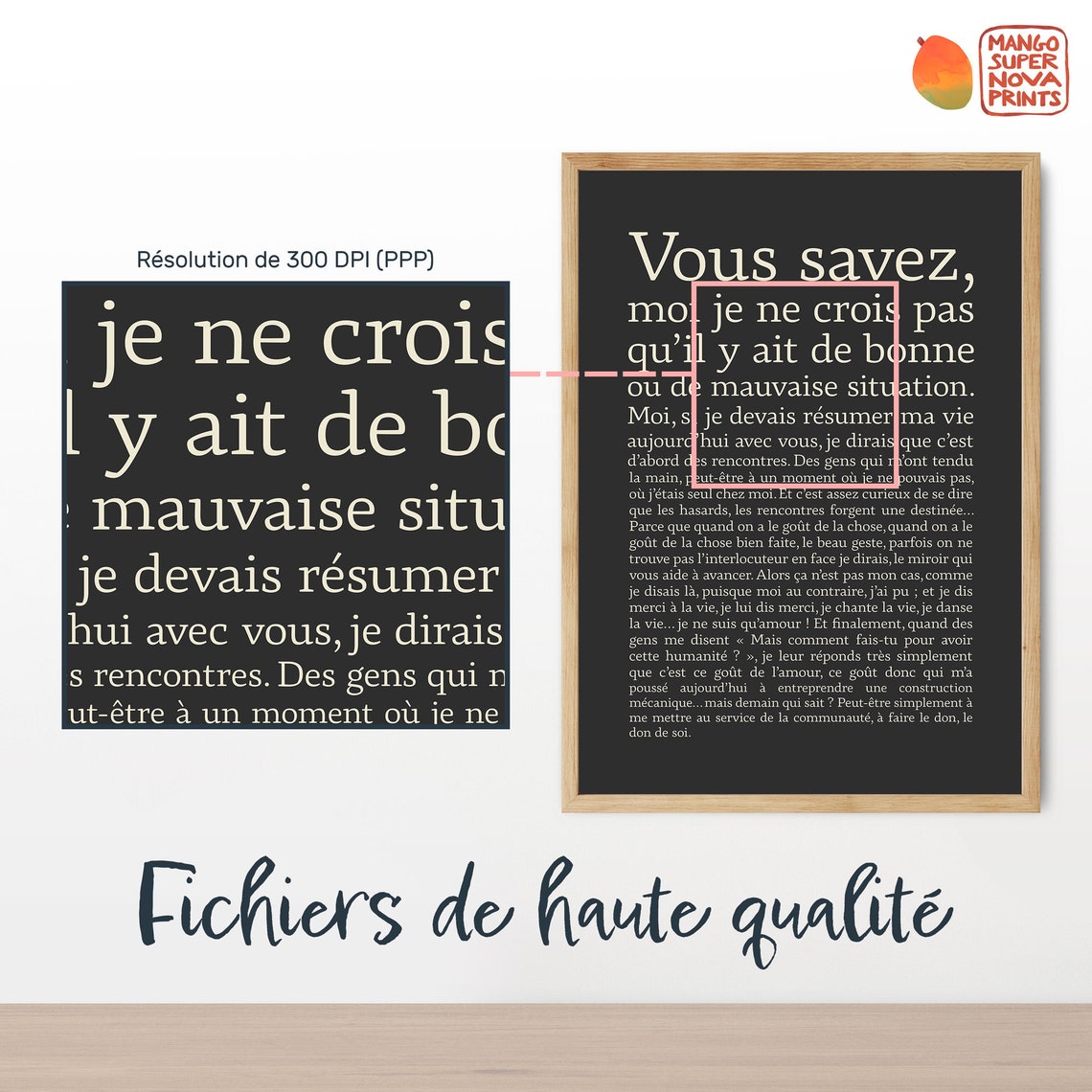 Instant Download Printing Guide Card French Text Sellers Info Poster - Image 2