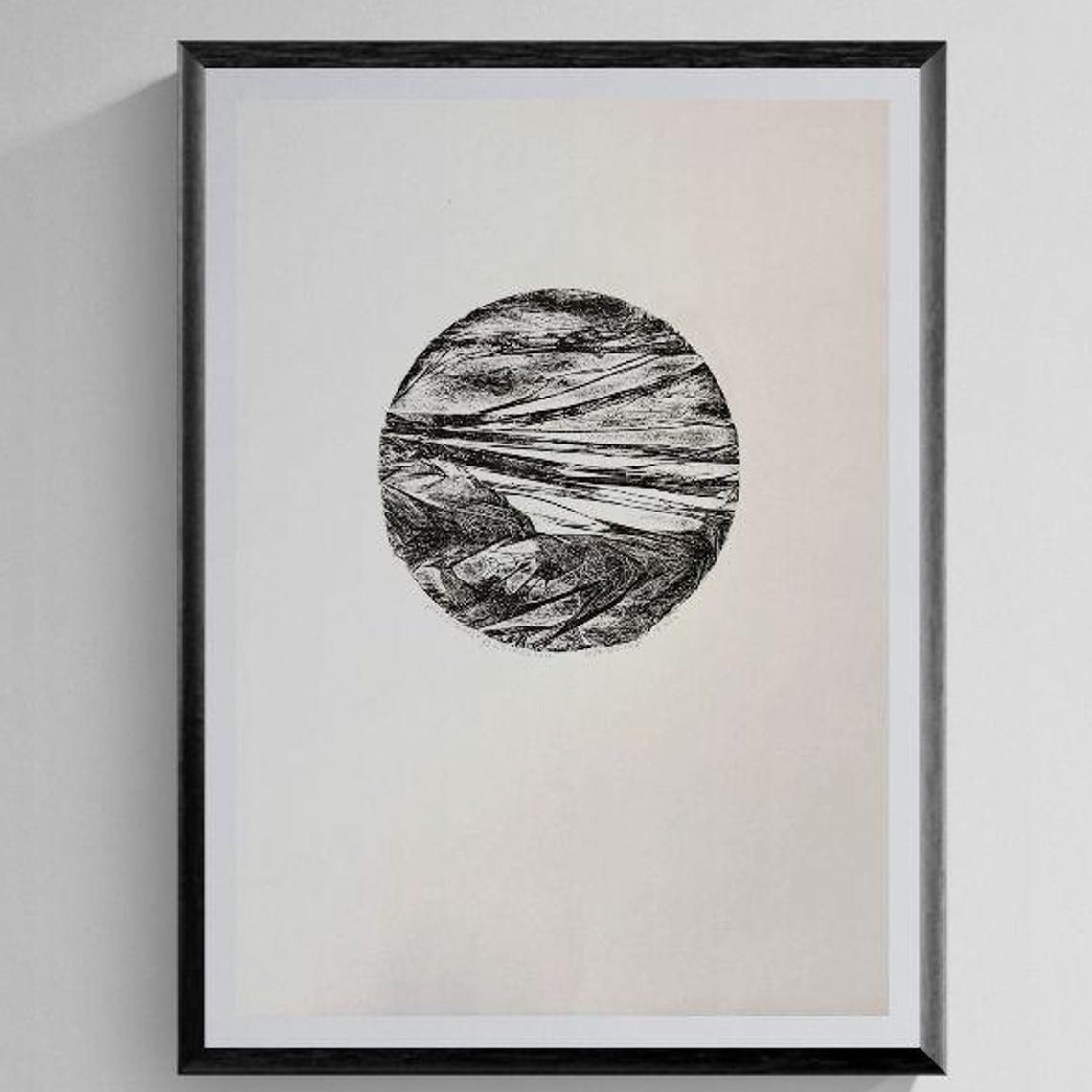 Collagraph Print Large Abstract Landscape Limited Edition Fine Art Original Handprinted Artwork