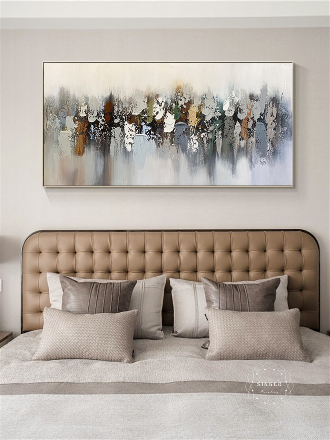 Abstract Acrylic Painting, Modern Living Room Wall Art - Image 2