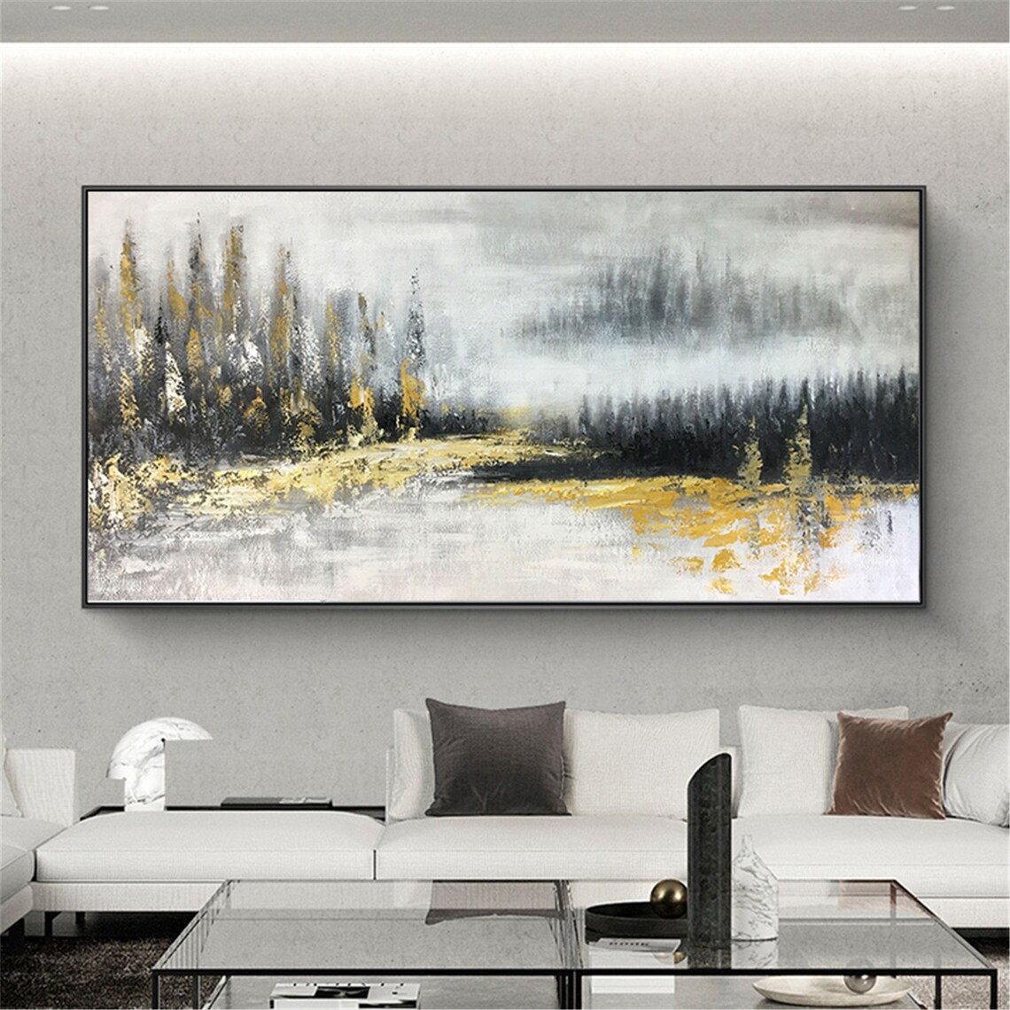 Original Texture Abstract Painting, Living Room Art Print - Image 4
