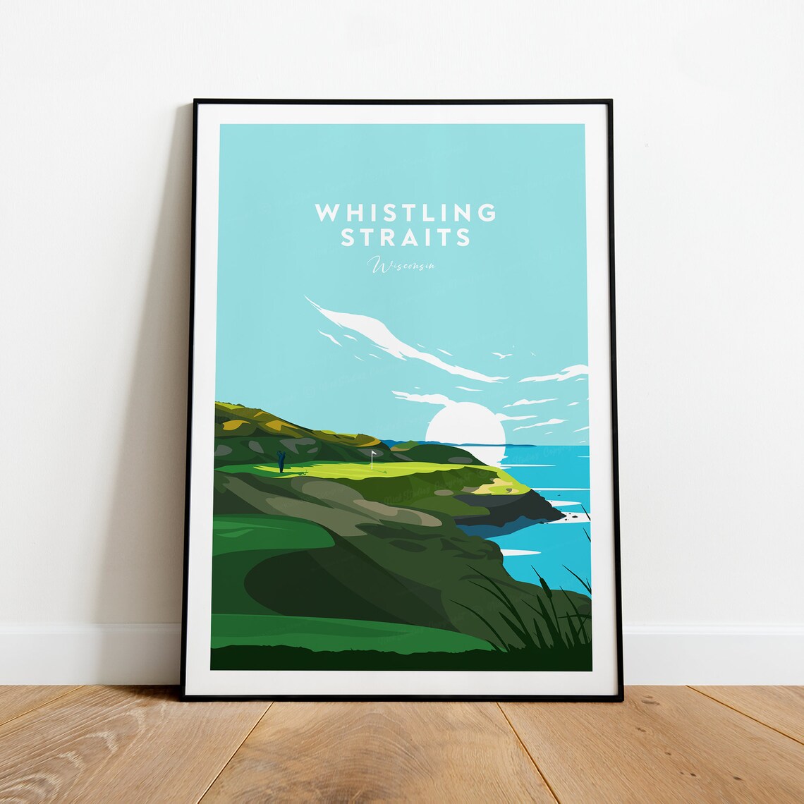 Whistling Straits Golf Course, Wisconsin Traditional Art Print - Image 2