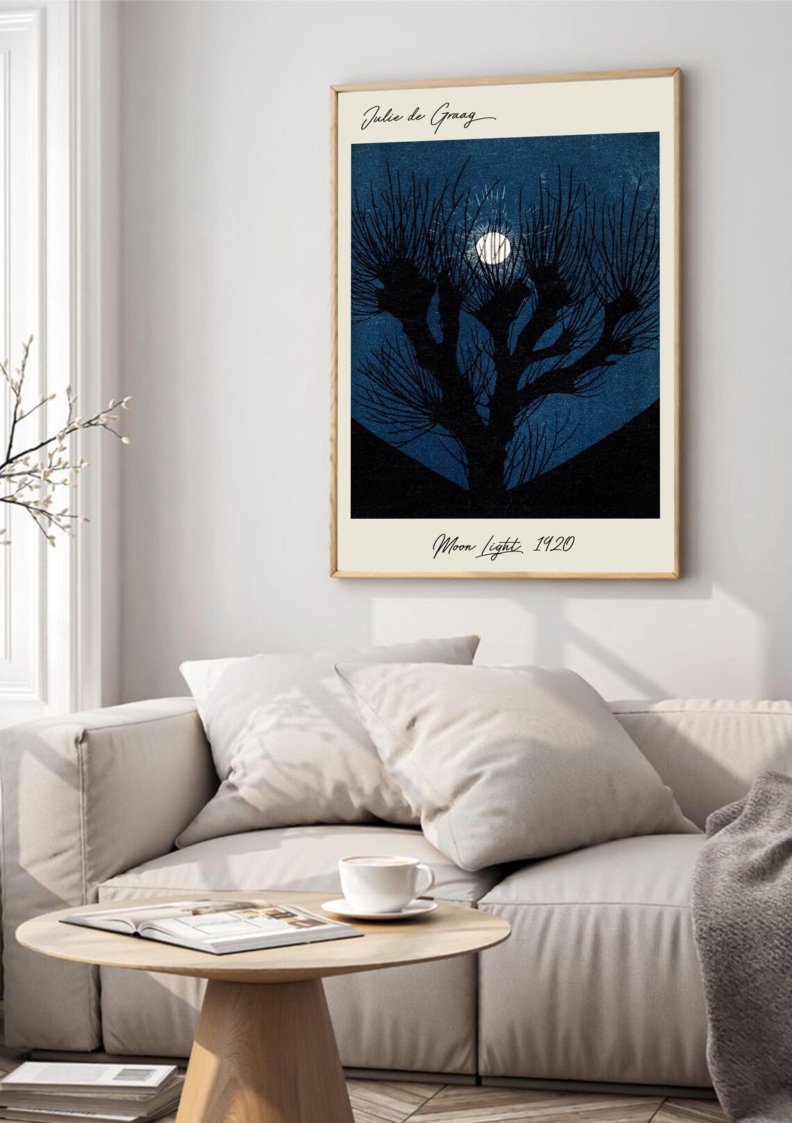 Julie De Graag Moon Light, Vintage Night Scene - Image 4