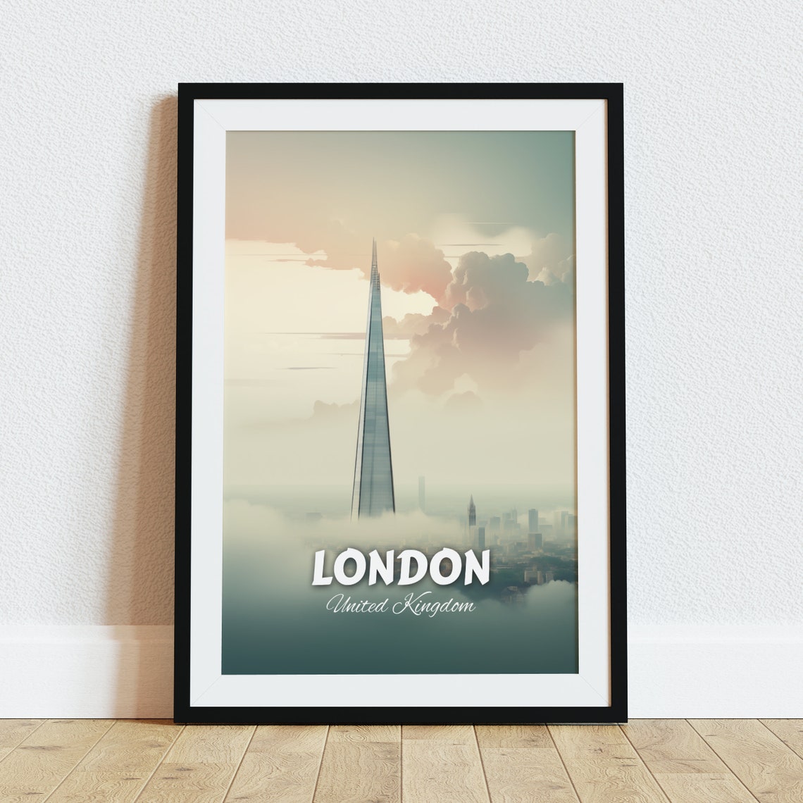 London Travel Poster Wall Art Print London Poster Home Decor London London City Wall Art Gift For Travelers