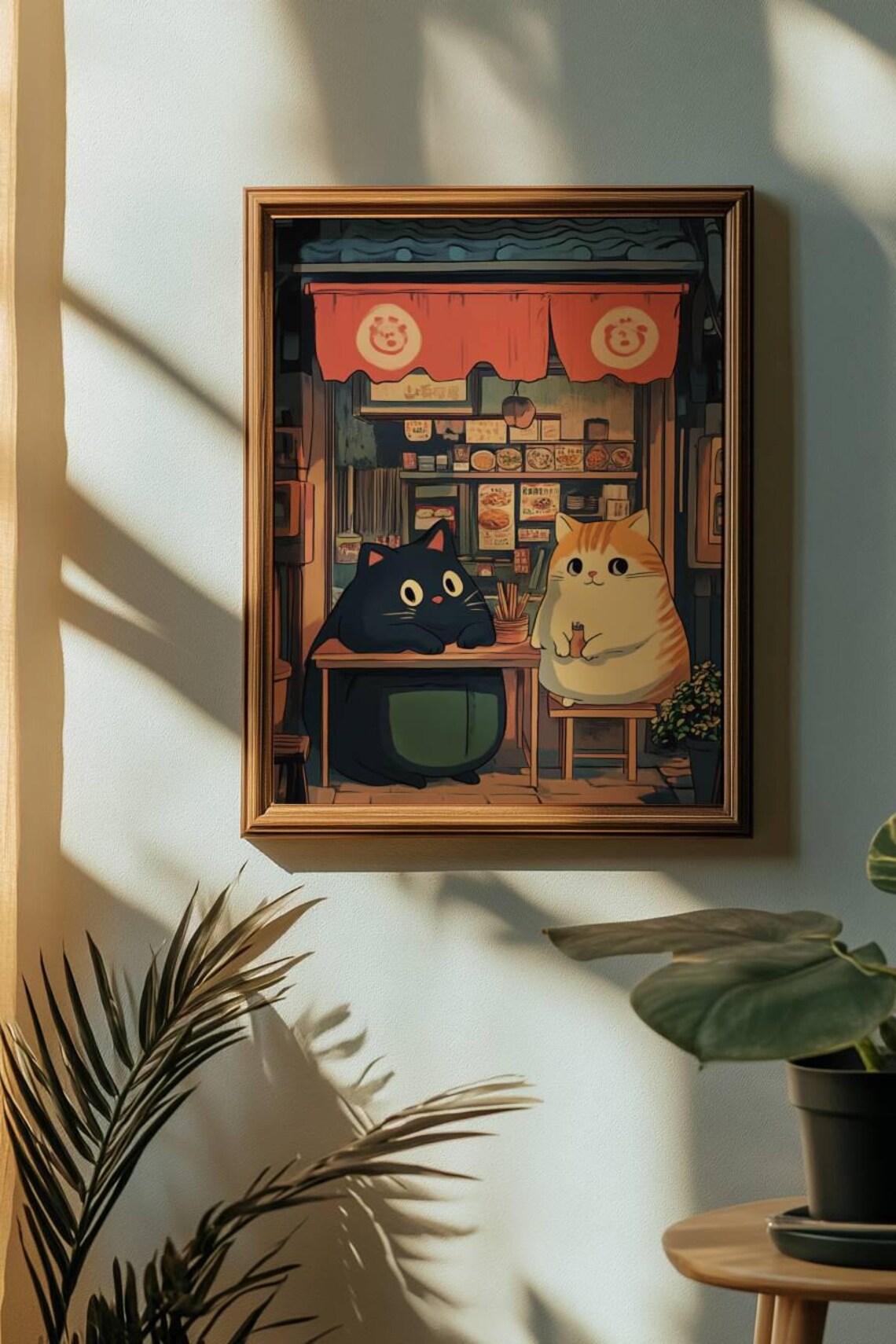 Whimsical Cat Restaurant Posters, Ghibli-Inspired - Image 3
