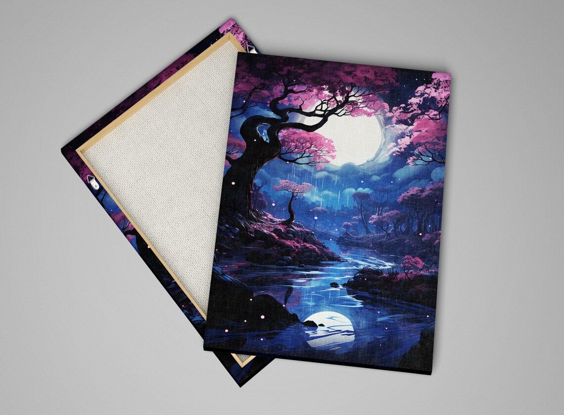 Ethereal Forest Escape, Nature Landscape Art Print - Image 4