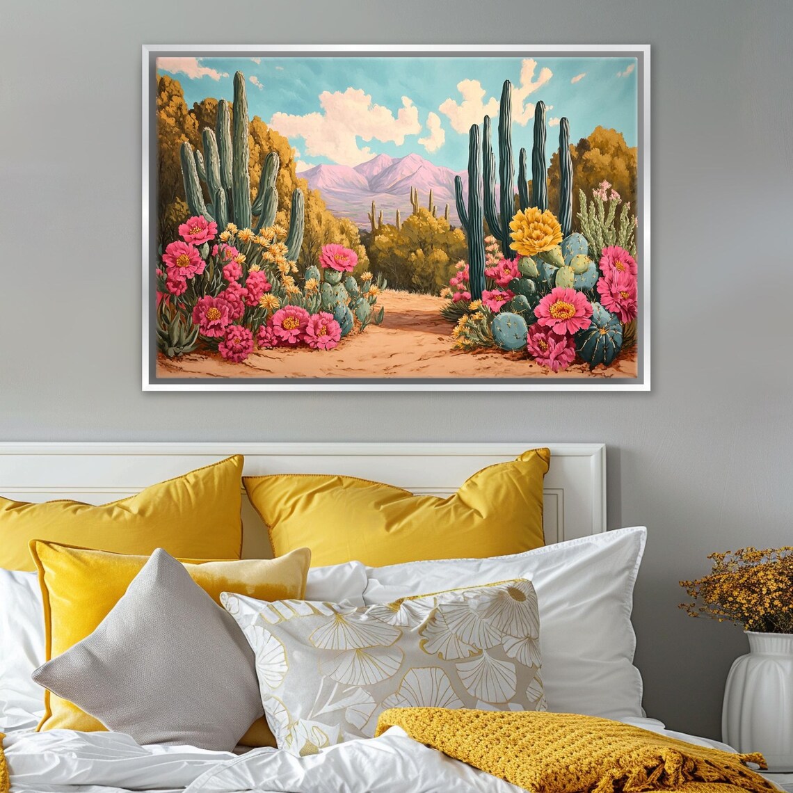 Mexican Desert Cacti Botanical Art Print, Desert Flora - Image 5