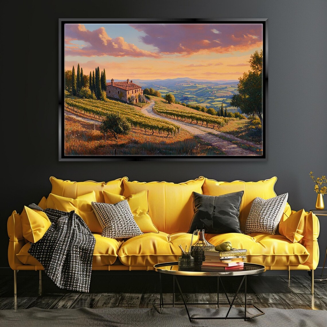 Tuscany Landscape Art Print, Europe Travel Decor - Image 3