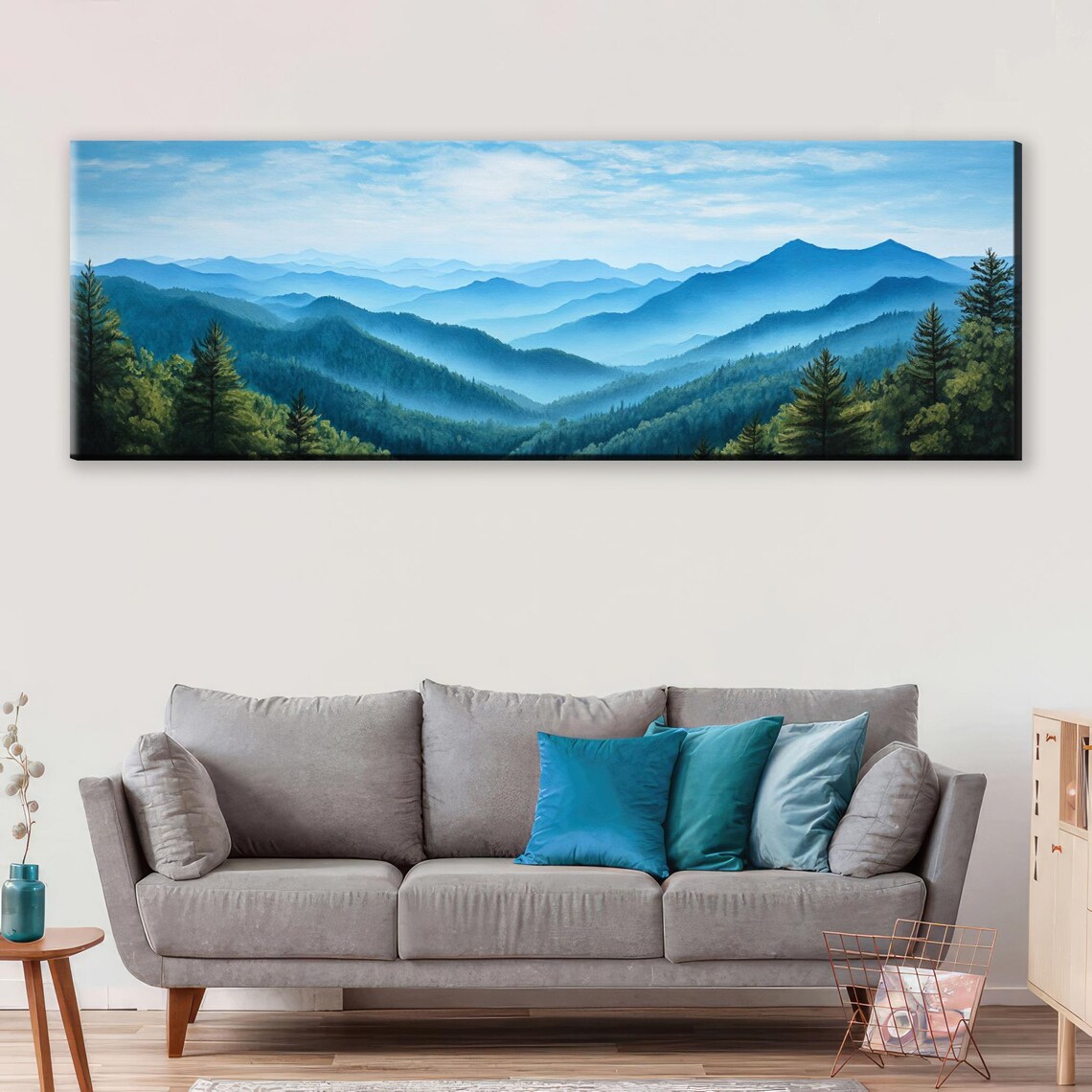 Great Smoky Mountains Panoramic Landscape Art Print