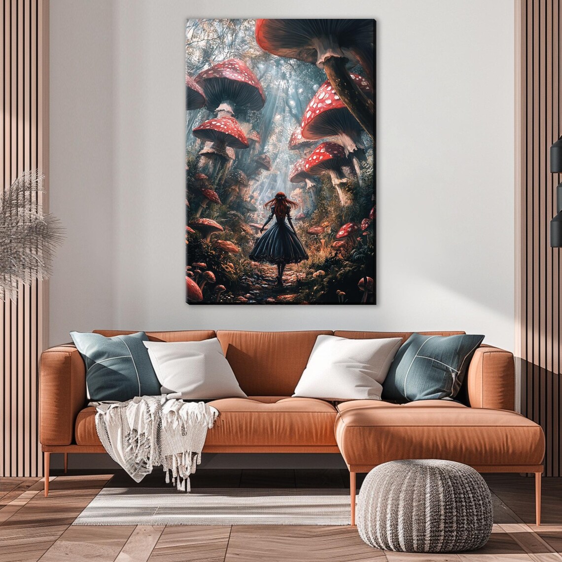 Dark Wonderland Gothic Alice in Wonderland Art Print - Image 3