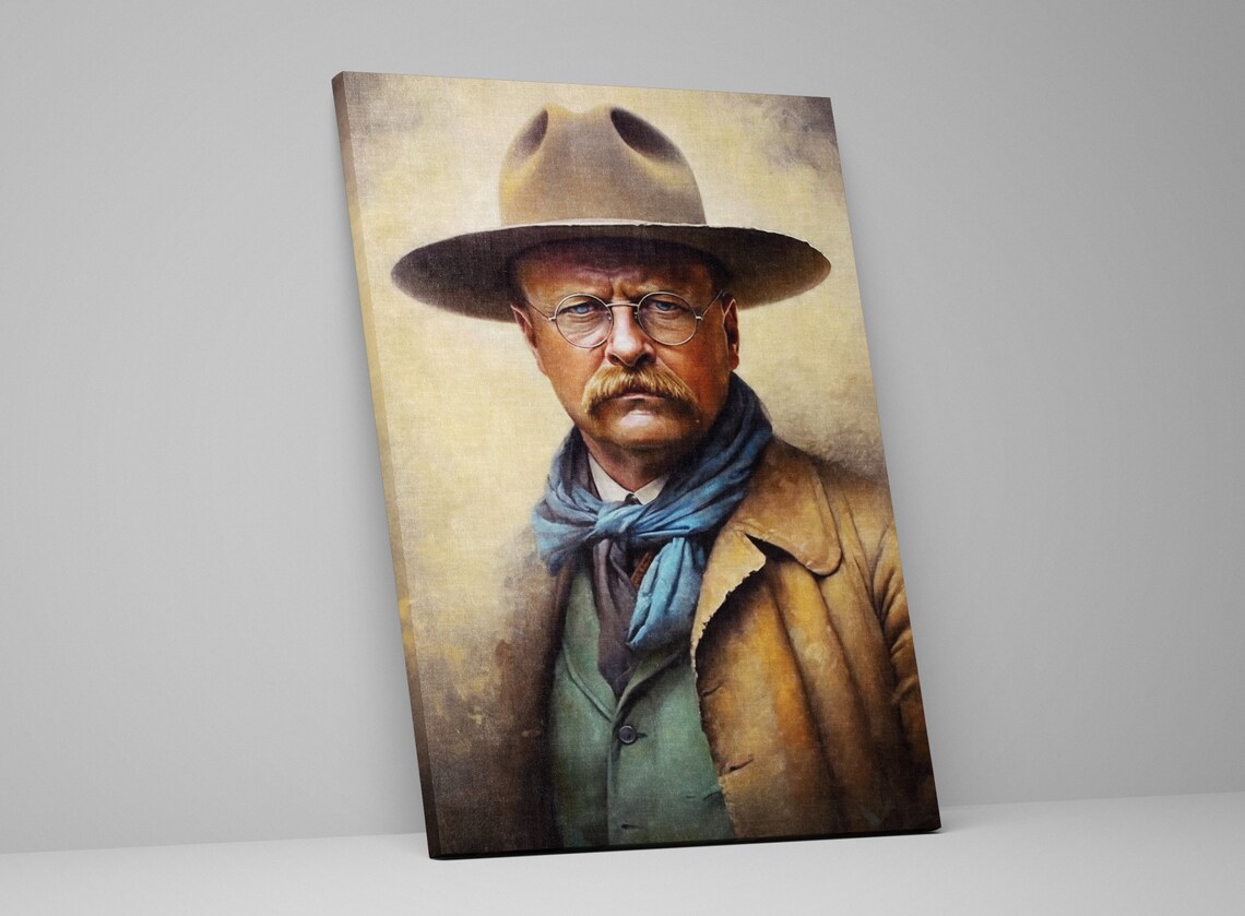 Theodore Roosevelt Portrait Art Print, Presidential - Image 5