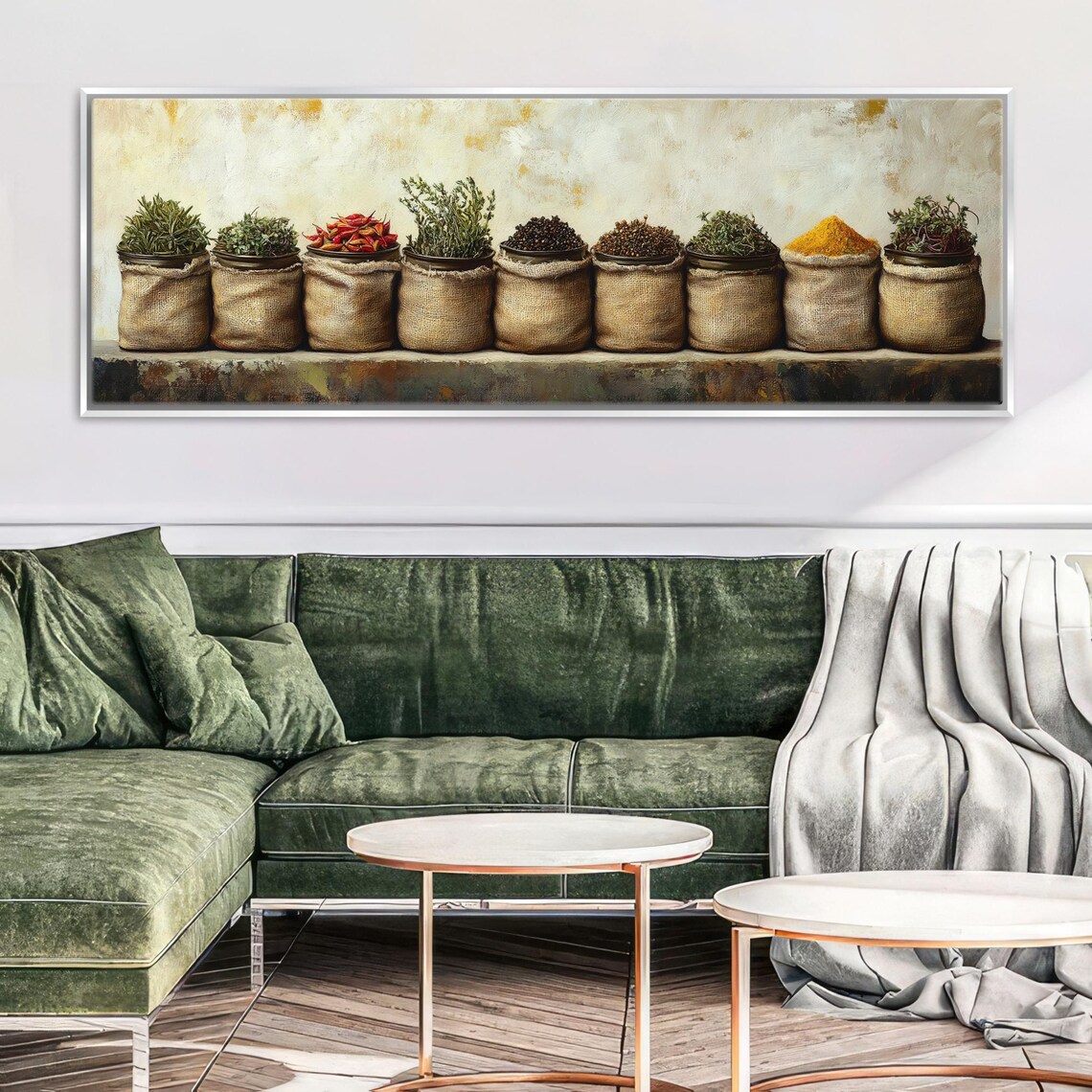 Fresh Herbs and Spices Kitchen Wall Art Print - Image 5