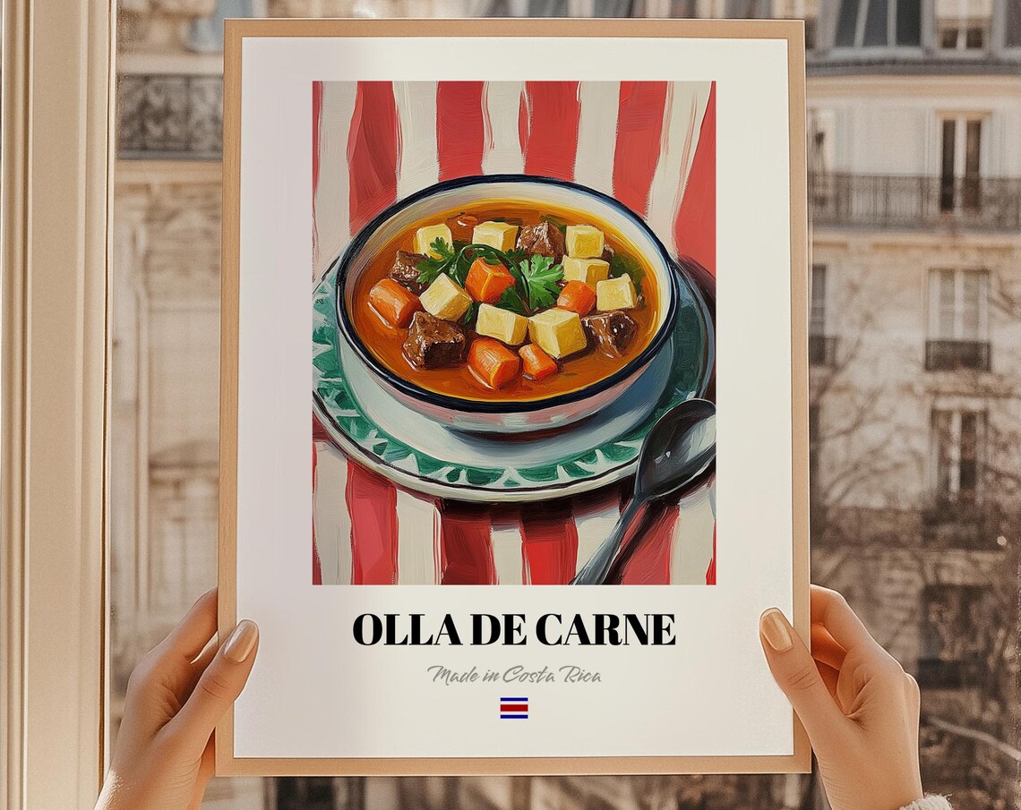 Olla De Carne Costa Rican Beef Soup Travel Poster