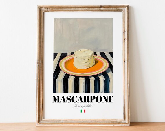 Vintage Mascarpone Art Dessert Ingredient Decor With A Creamy Cheese Twist