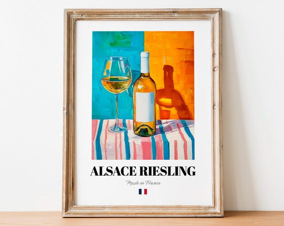 French Chenin Blanc Poster Print, Loire Valley Wine
