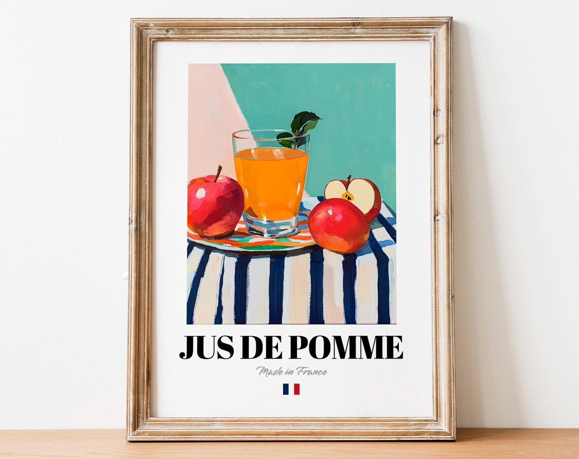 Citron Press Wall Art Print Poster Refreshing Lemonade For Kitchens