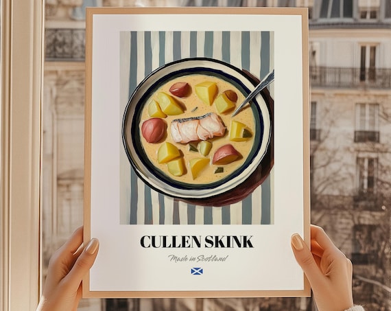 Cullen Skink Scottish Smoked Haddock Soup Traditional Dish Food Poster