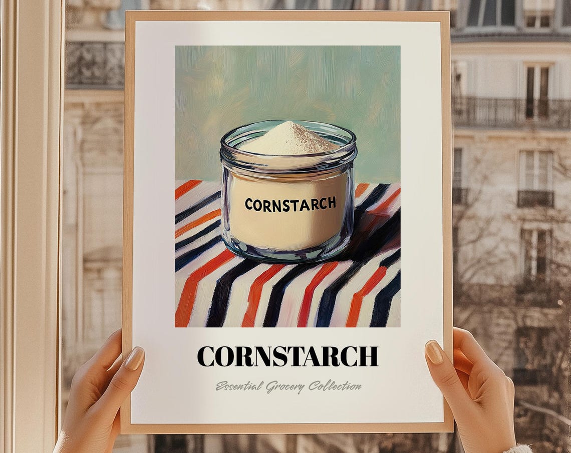 Cornstarch Dough Art Bakery Wall Decor Print Foodie Gift Restaurant Kitchen
