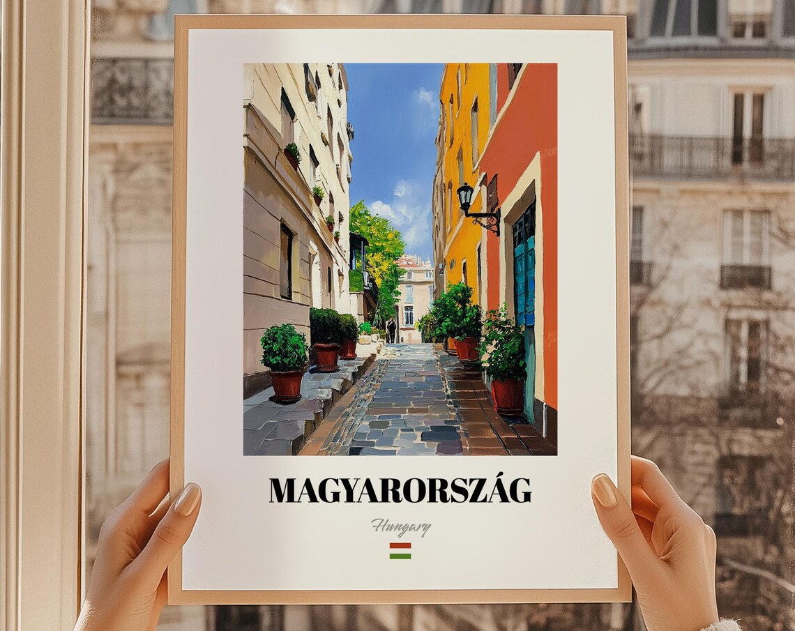 Magyarorszg Hungary Wall Decor Oil Painting Reproduction Print Hungarian Friend Gift Living Room Art