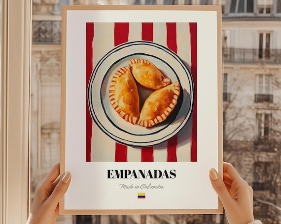 Empanadas Made in Colombia Golden Savory Pastry Cuisine Food Poster
