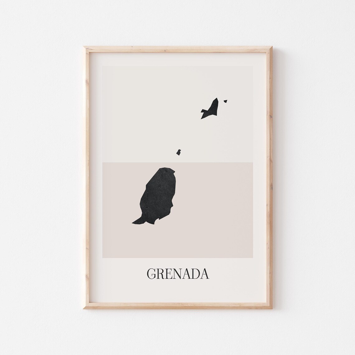 Grenada Map Poster Print Minimalist Boho Wall Art Decor For Home Or Gift