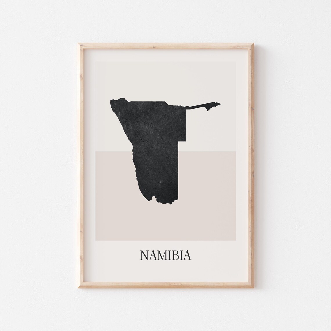 Namibia Map Poster Print Minimalist Boho Wall Art Decor For Home Or Gift