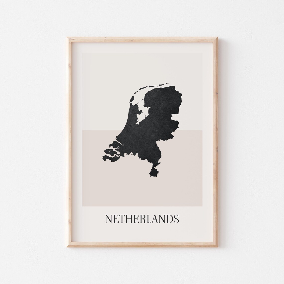 Netherlands Map Poster Print Minimalist Boho Wall Art Decor For Home Or Gift