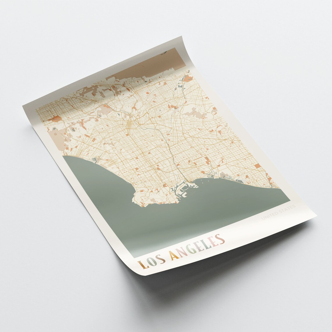 Los Angeles Map Poster, Boho Travel Poster - Image 2