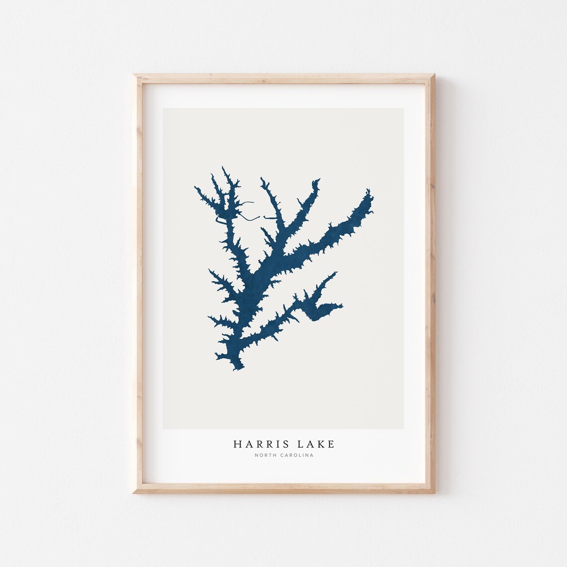 Harris Lake Map Poster, North Carolina