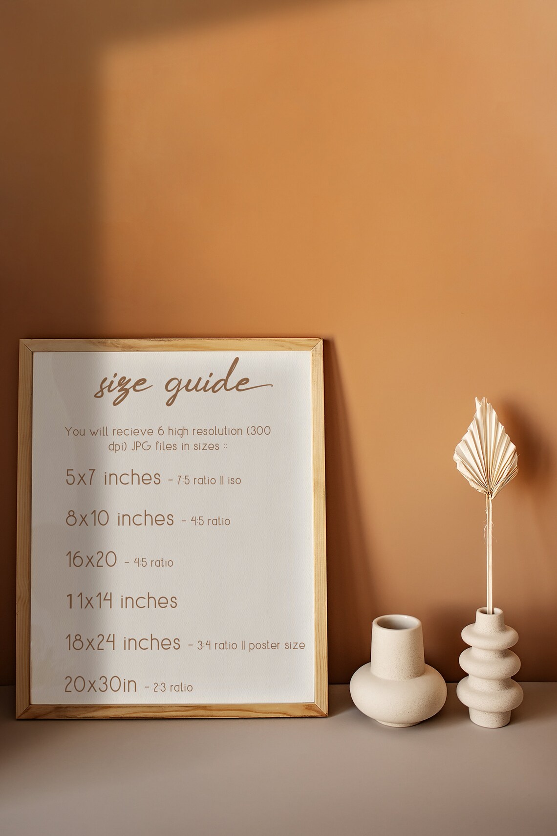 Personalize Your Custom Made to Order Options Listing Guide Poster - Image 2