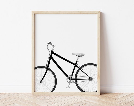 Bicycle Picture Bicycle Poster Bedroom Wall Art Bike Picture Minimalist Wall Art Bicycle Art Bicycle Gifts Cycling Art