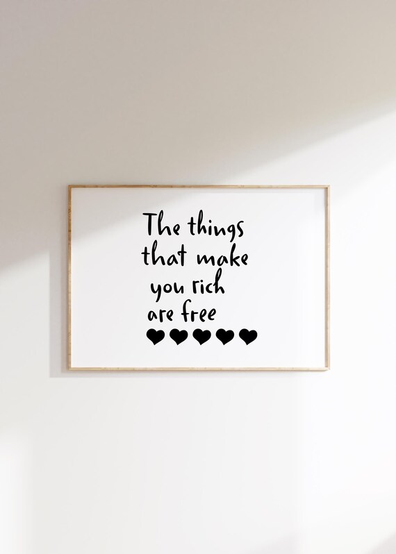 Inspirational Quote Poster Minimalist Typography Art