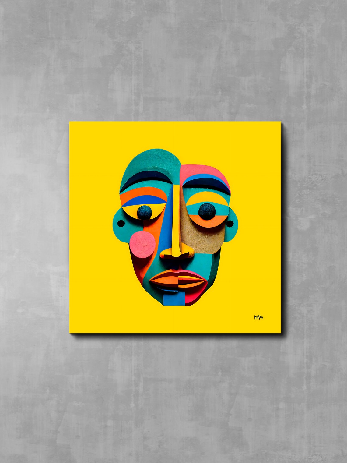 Picasso Portrait Abstract Face Modern Cubism Art Print