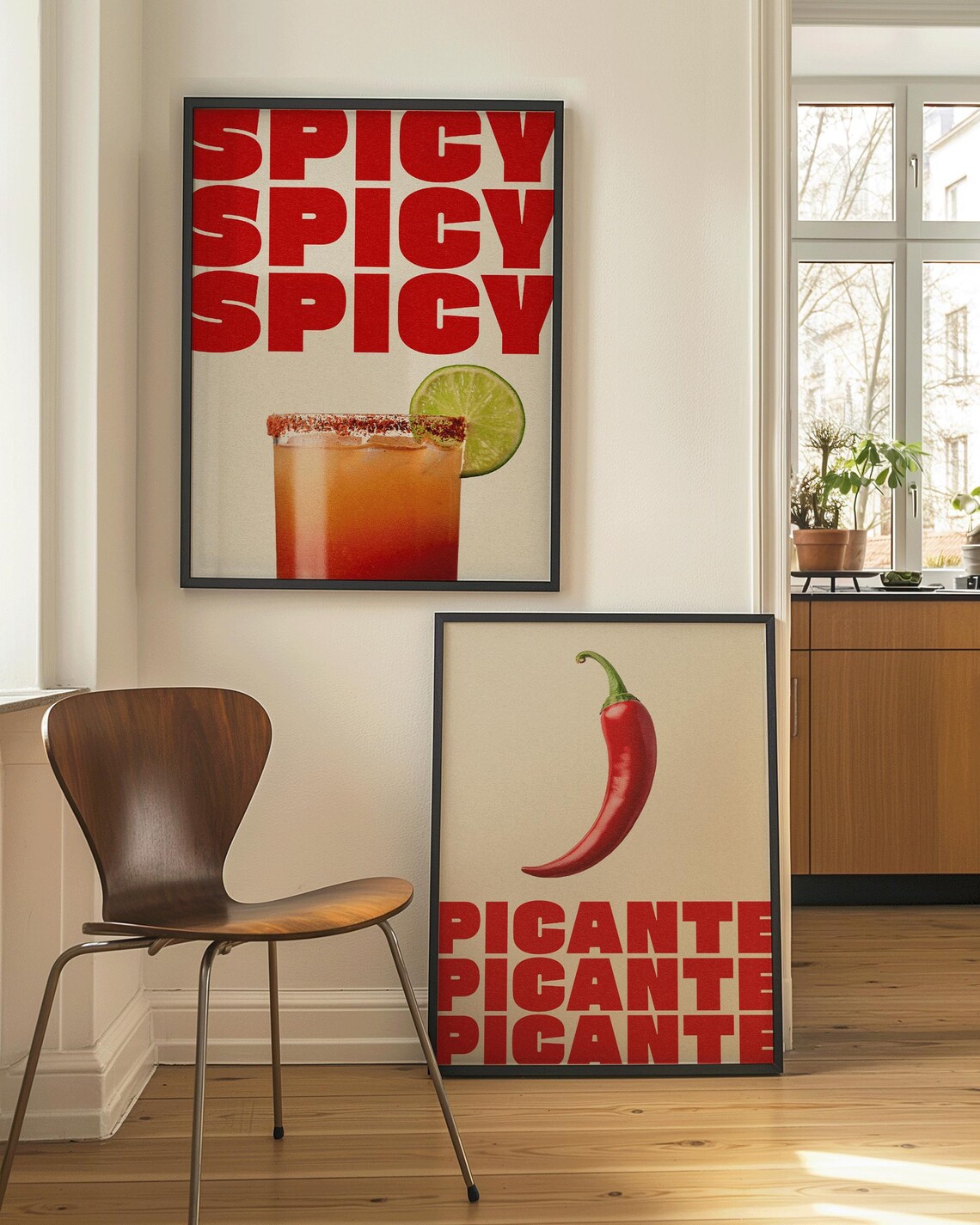 Spicy Margarita Cocktail Poster, Bar Cart Art - Image 4
