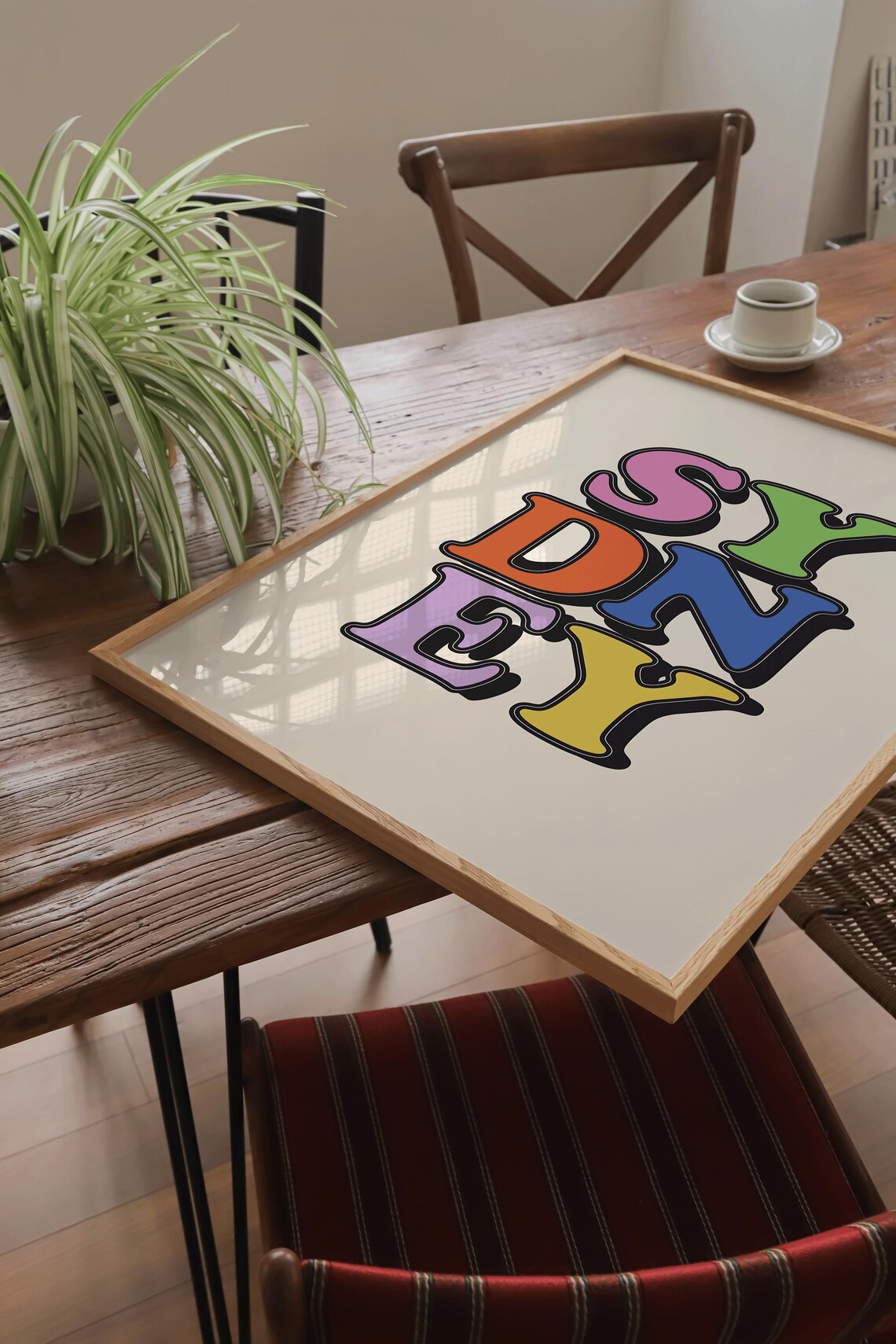 Sydney Australia Poster with Colorful Retro Bubble Letter Typography - Image 2