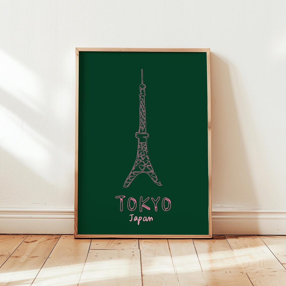 Tokyo Tower Line Art, Japan Travel Poster - Image 6