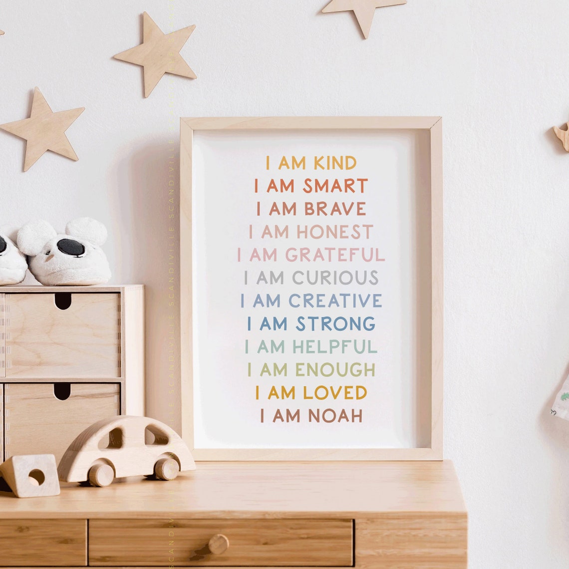 I Am Diana Personalized Name Affirmations Poster Kids Room Decor - Image 4
