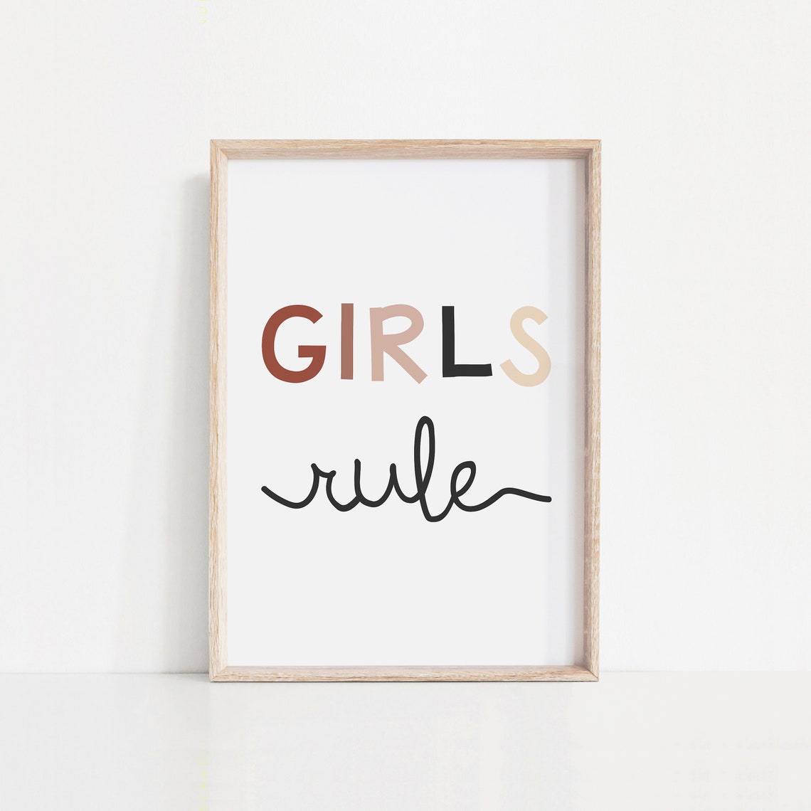 Girls Rule Print Nursery Art Girls Bedroom Prints Girls Room Decor Art For Girls Room Prints For Girls Kids Room Girls Rule Sign Art - Image 4