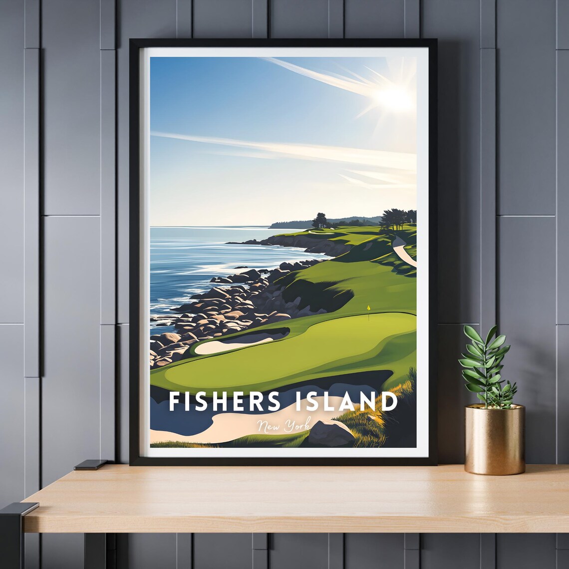 Fishers Island Golf Course Travel Poster - Image 2