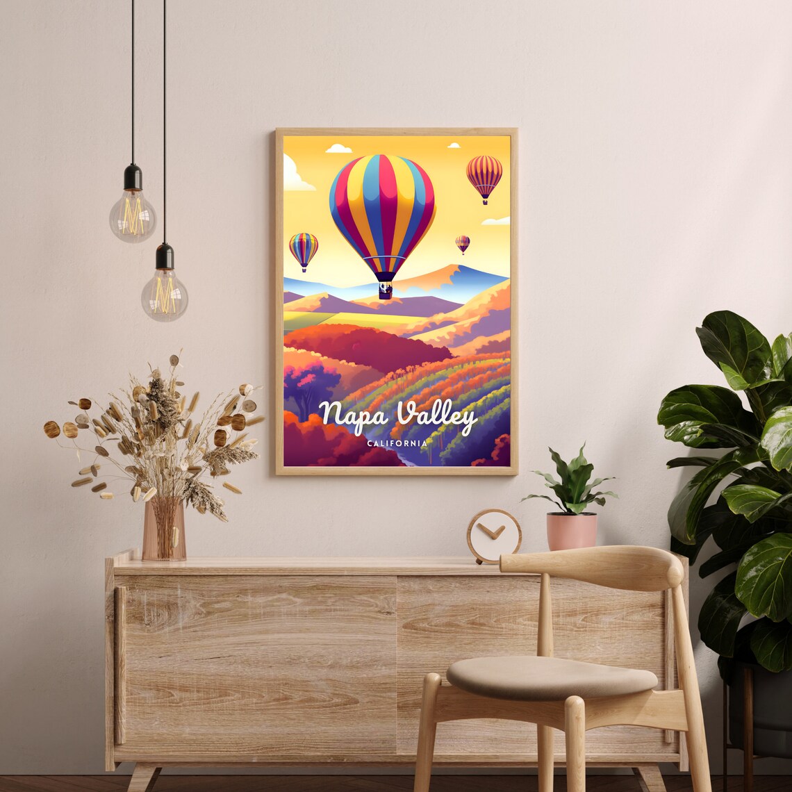 Napa Valley Travel Poster, California Wine Region - Image 2