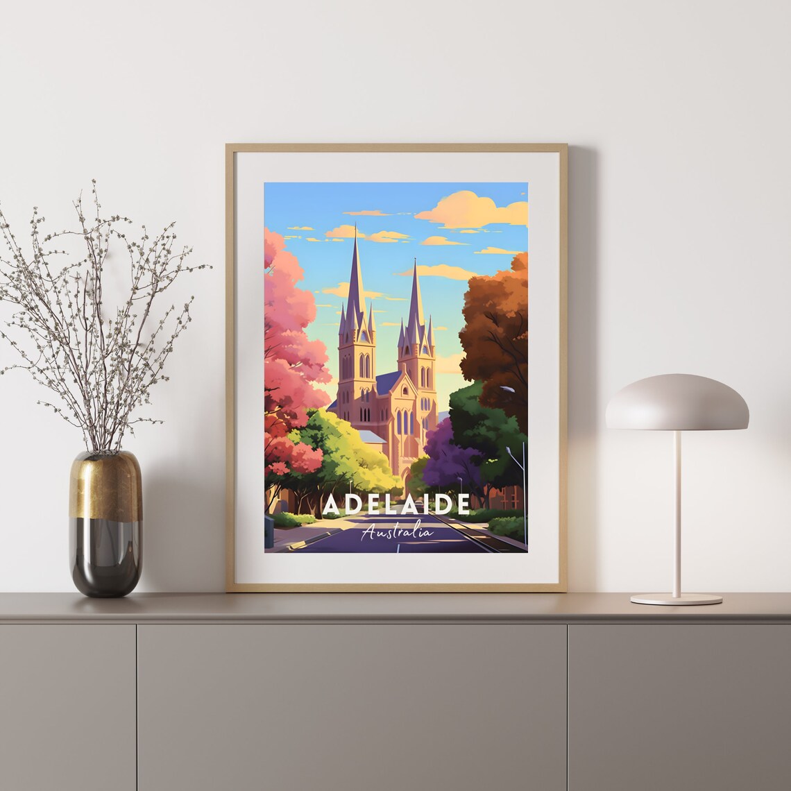 Adelaide Australia Travel Poster, Travel Poster - Image 2